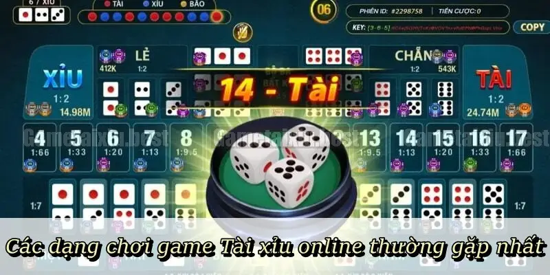 Các loại cược trong tài xỉu