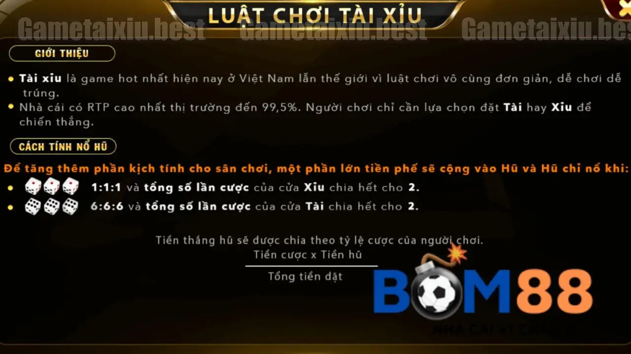 Game Tài Xỉu Đổi Thưởng Tại BOM88